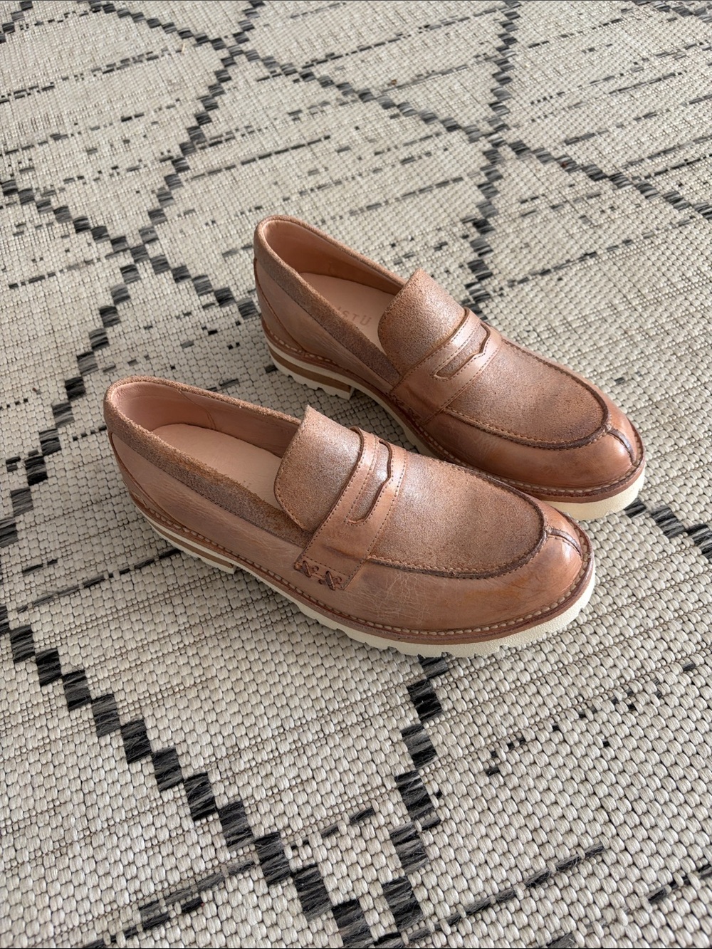 Bed Stu Penny Loafers in Tan